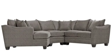 Foresthill 4-pc. Left Hand Cuddler Sectional Sofa in Sugar Shack Stone by H.M. Richards