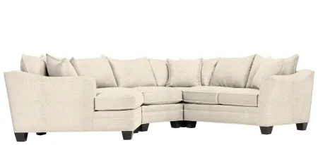 Foresthill 4-pc. Left Hand Cuddler Sectional Sofa in Sugar Shack Alabaster by H.M. Richards