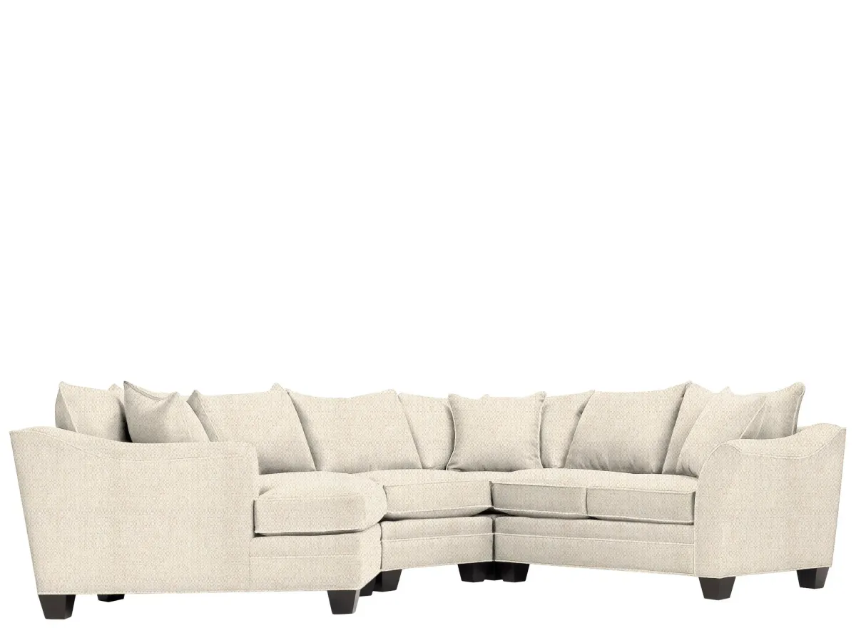 Foresthill 4-pc. Left Hand Cuddler Sectional Sofa in Sugar Shack Alabaster by H.M. Richards