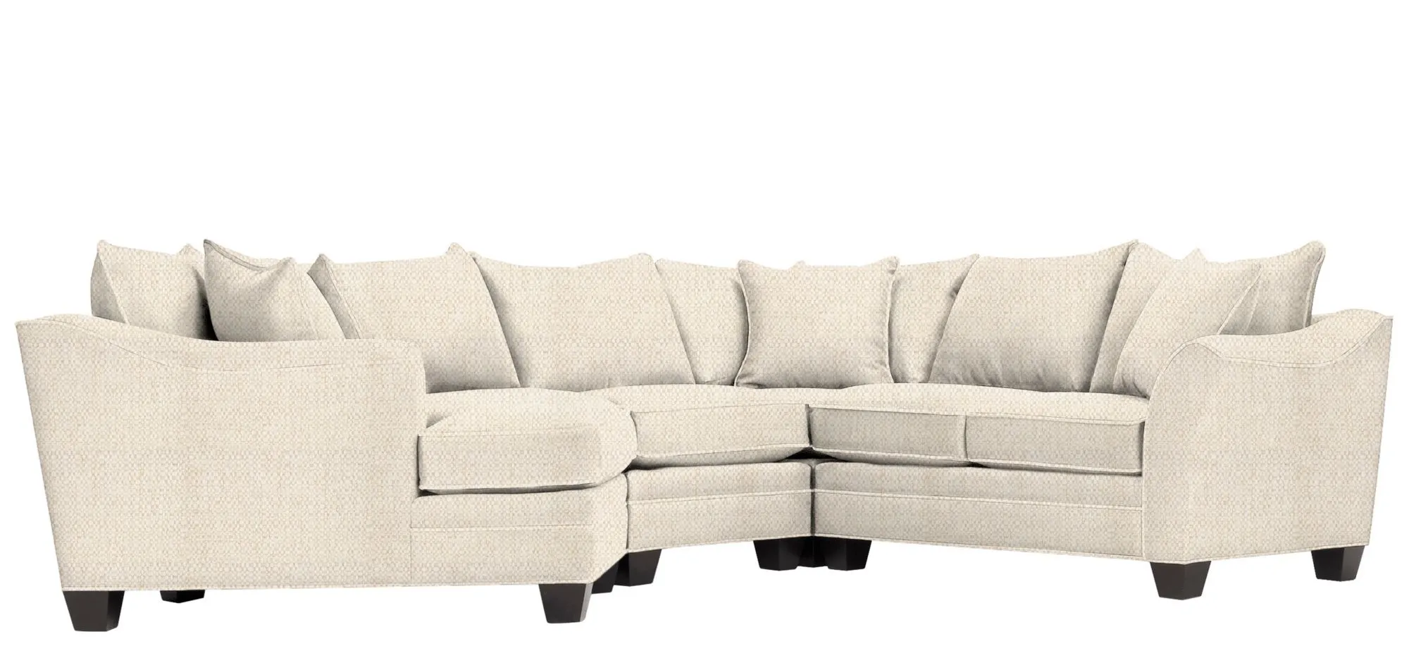 Foresthill 4-pc. Left Hand Cuddler Sectional Sofa in Sugar Shack Alabaster by H.M. Richards