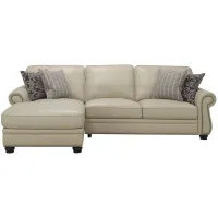 Gilmore 2-pc. Sectional in Off-White by Bellanest
