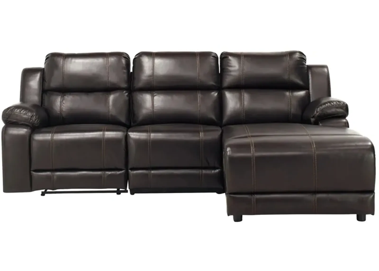 Kerridon 3-pc. Reclining Sectional in Brown by Bellanest