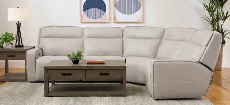 Beckett 4-pc. Power Sectional in Caesar Ivory by Bellanest
