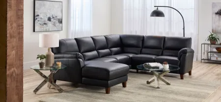 Harmony 4-pc. Sectional in Black by Bellanest