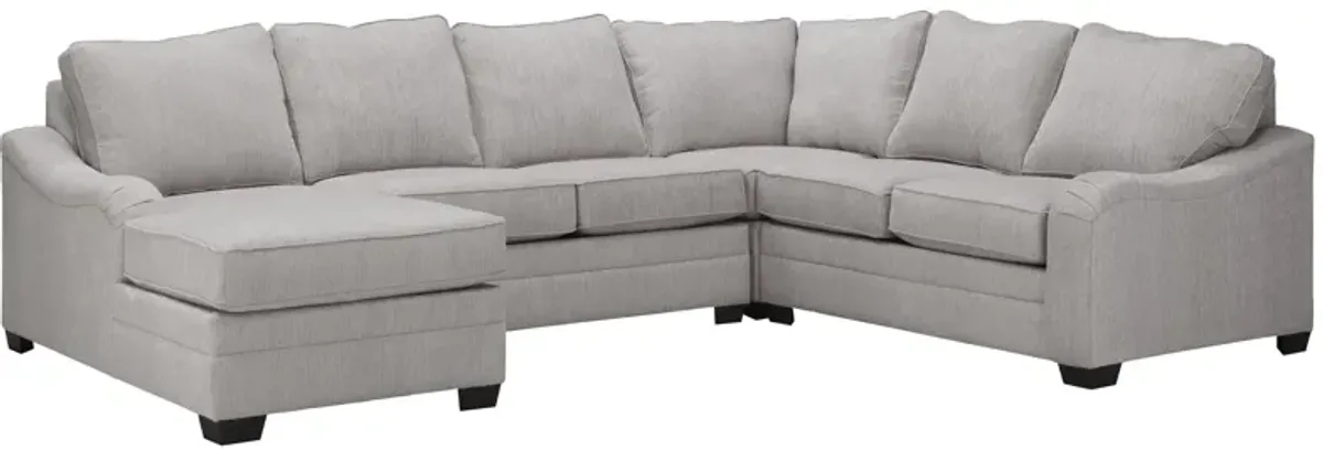 Caid 4-pc. Chenille Sectional