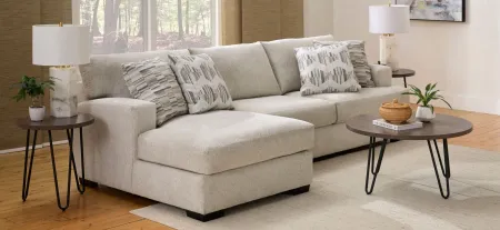 Haley 2-pc. Sectional in Haley Ivory by Style Line