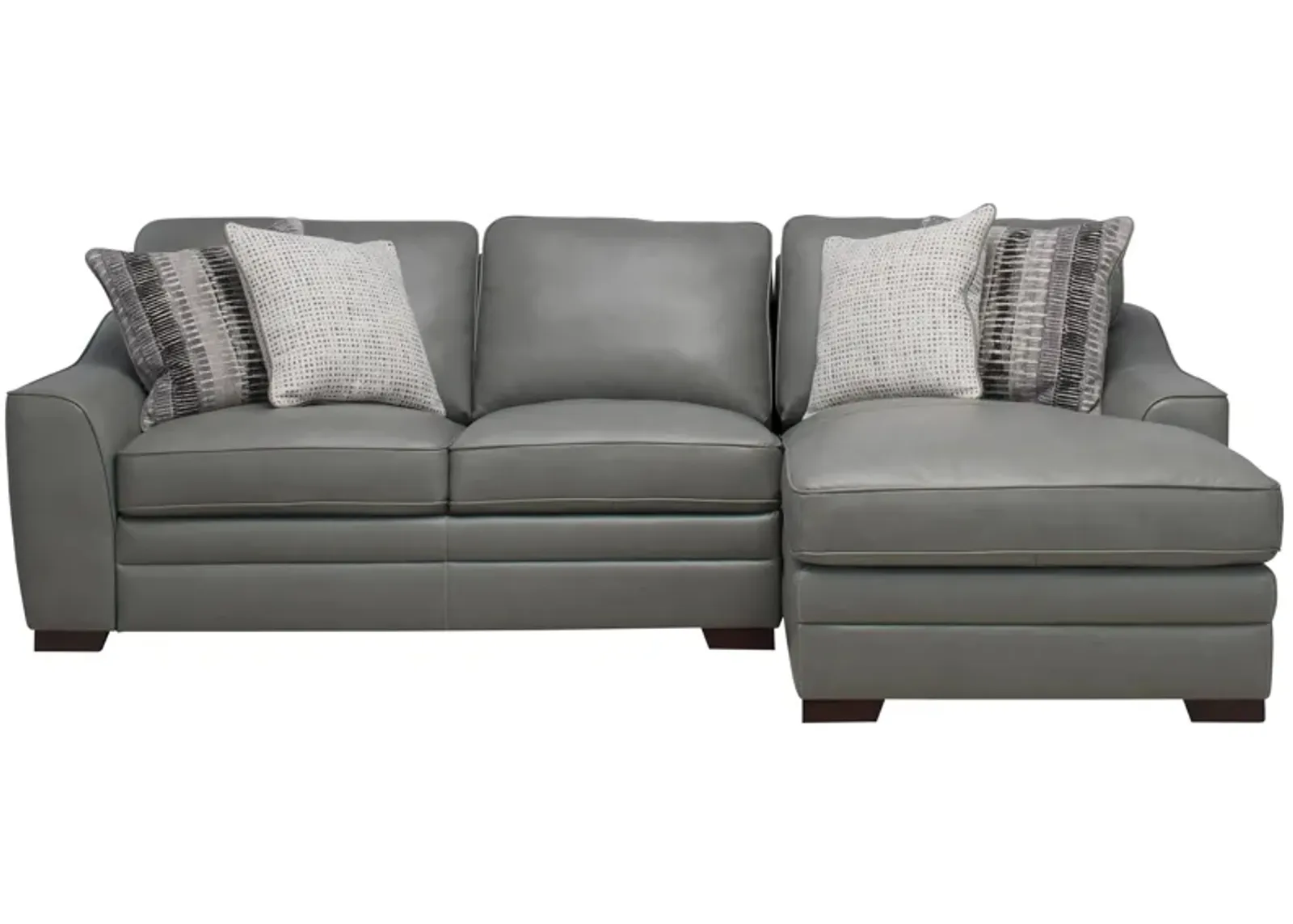 Dorian 2-pc. Sectional in Oasis Light Gray by Bellanest