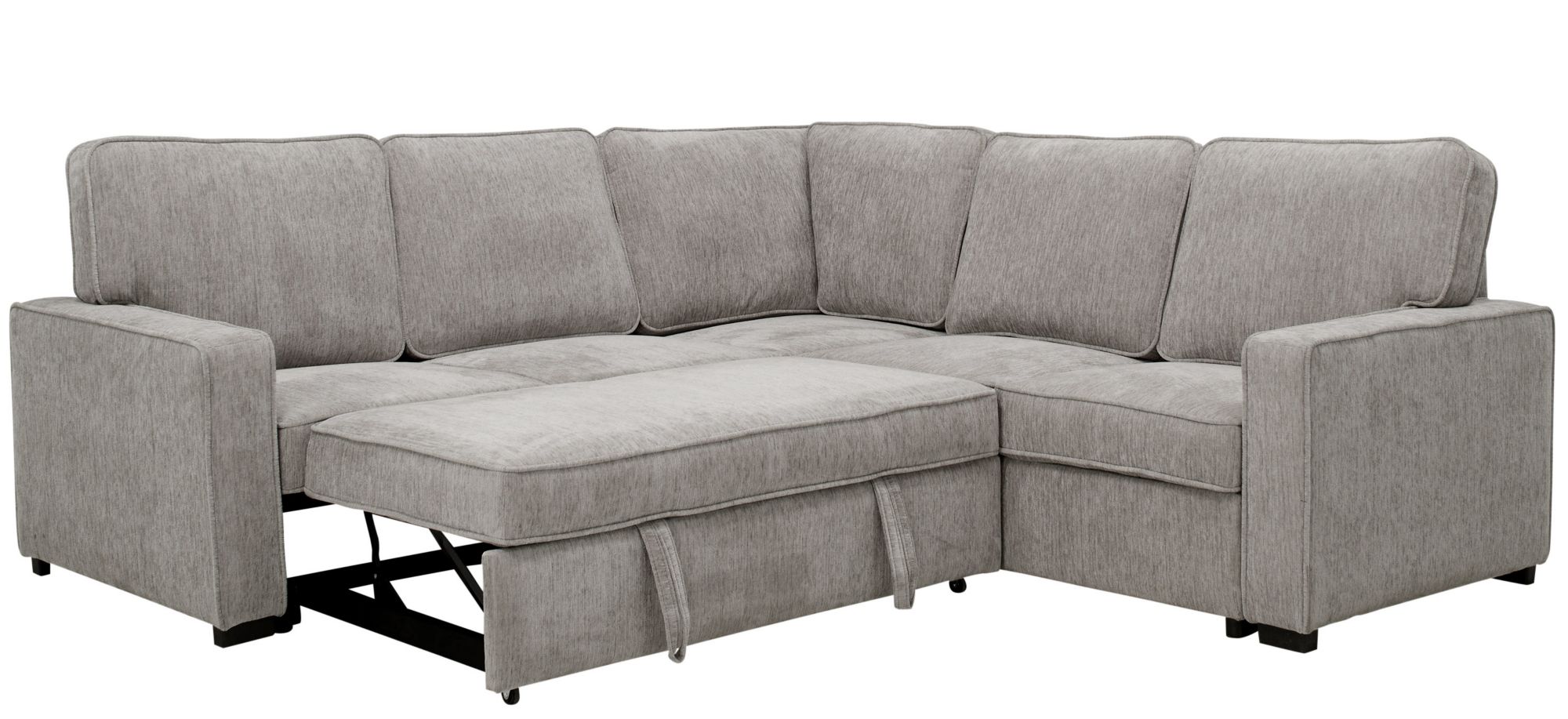 Ryle Chenille 3pc. Sectional w/ PopUp Sleeper