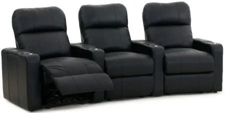 Marquee 3-pc Power Reclining Sectional in Black by Bellanest