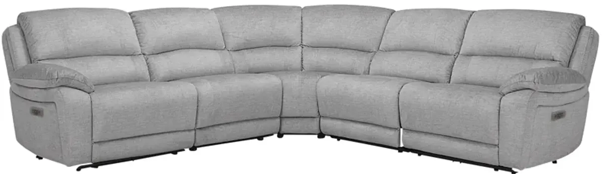 Marley 5-pc. Power Sectional in Gray by Bellanest