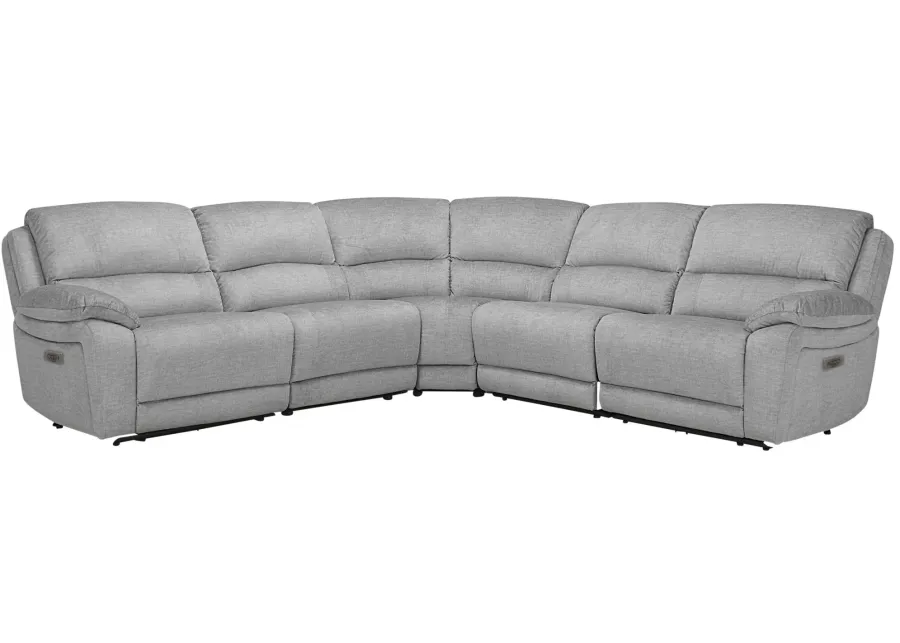 Marley 5-pc. Power Sectional in Gray by Bellanest