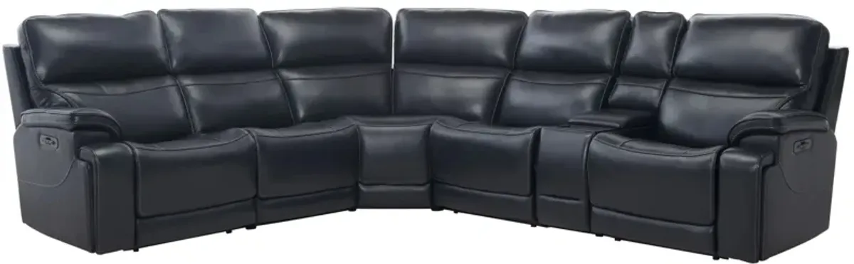 Presley 6-pc. Power Sectional in Maverick Blueberry by Bellanest