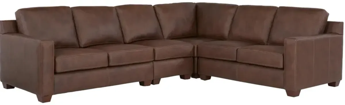 Quinton 4-pc. Leather Sectional