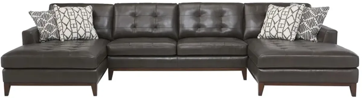 Wheaton Leather 3-pc. Sectional