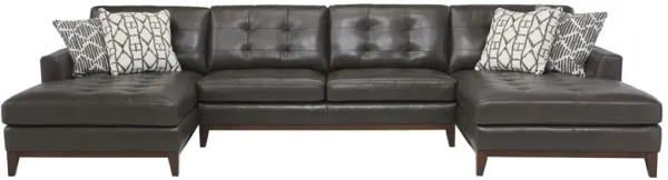 Wheaton Leather 3-pc. Sectional