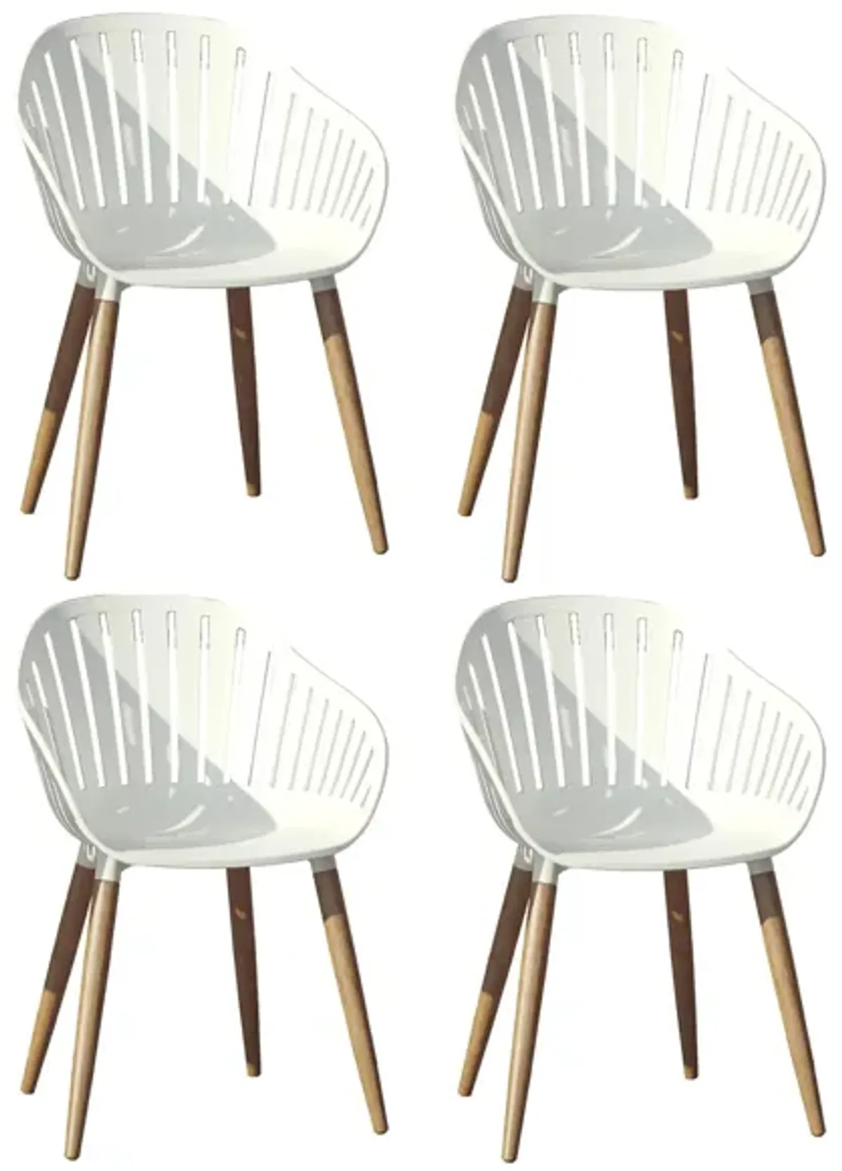 Amazonia Outdoor Eucalyptus Dining Chair - Set of 4