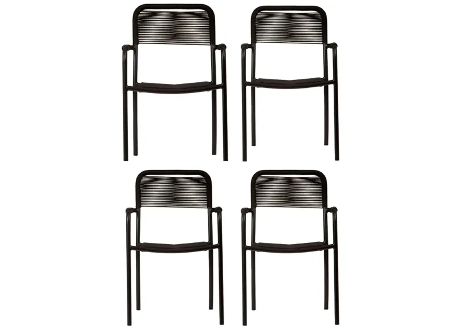 Amazonia Outdoor 4-pc. Chairs in Ash Gray by International Home Miami