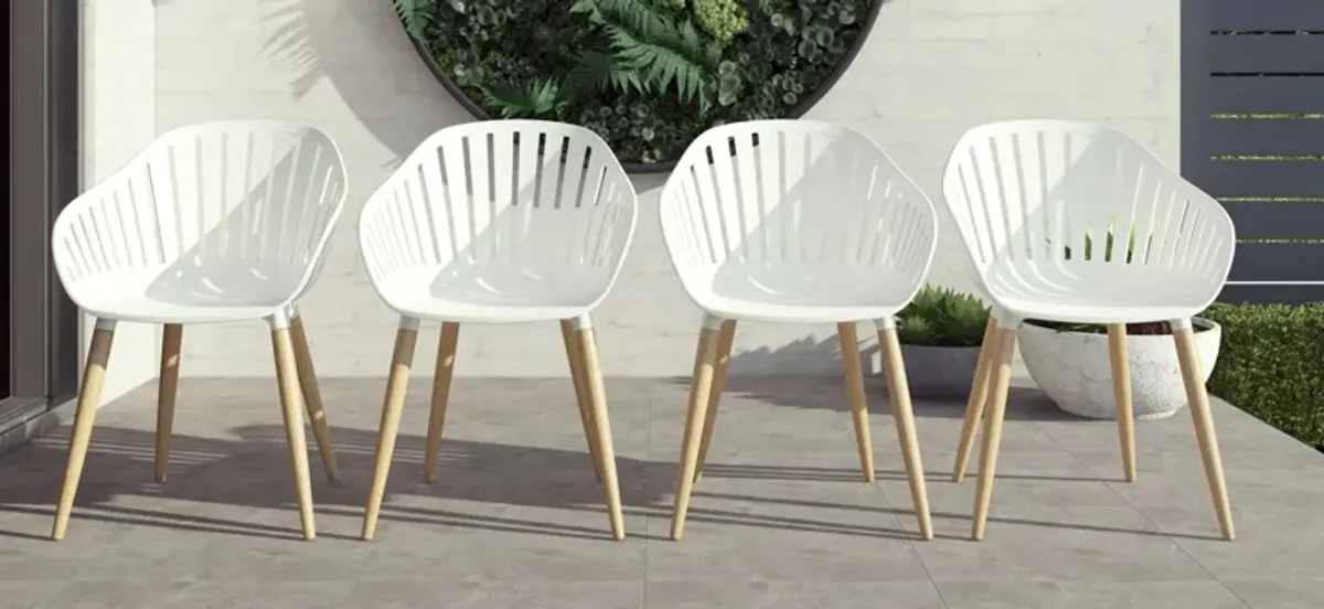 Amazonia Outdoor 4-pc. Teak Chairs