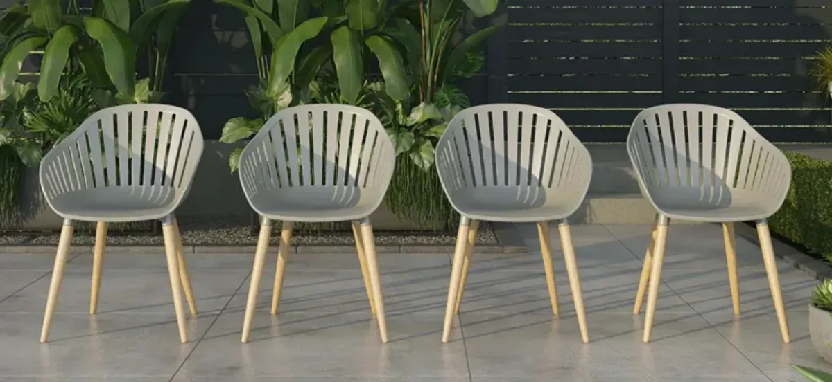 Amazonia Outdoor 4-pc. Teak Chairs