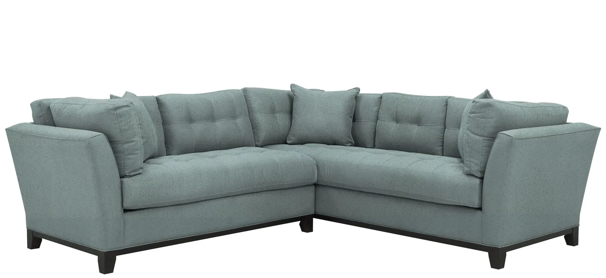 Cityscape 2-pc. Sectional in Suede So Soft Hydra by H.M. Richards