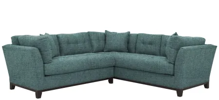 Cityscape 2-pc. Sectional in Santa Rosa Turquoise by H.M. Richards