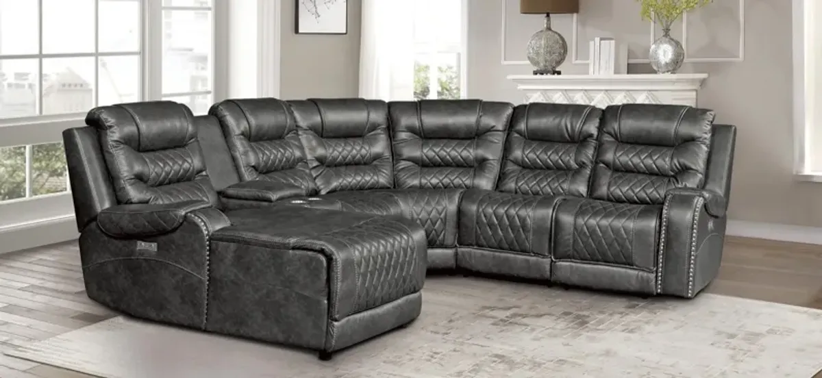 Greenway 6-pc. Modular Power Reclining Sectional Sofa W/ Chaise