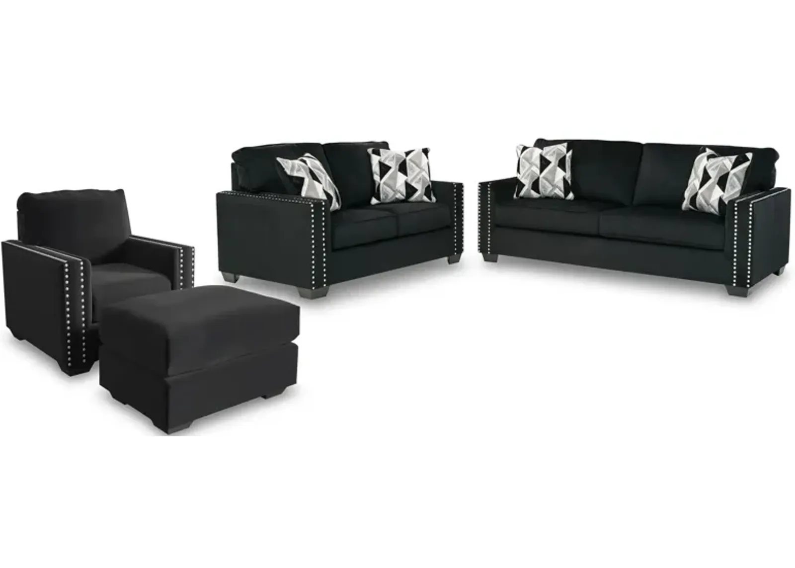 Gleston 4-pc. Set in Onyx by Ashley Furniture