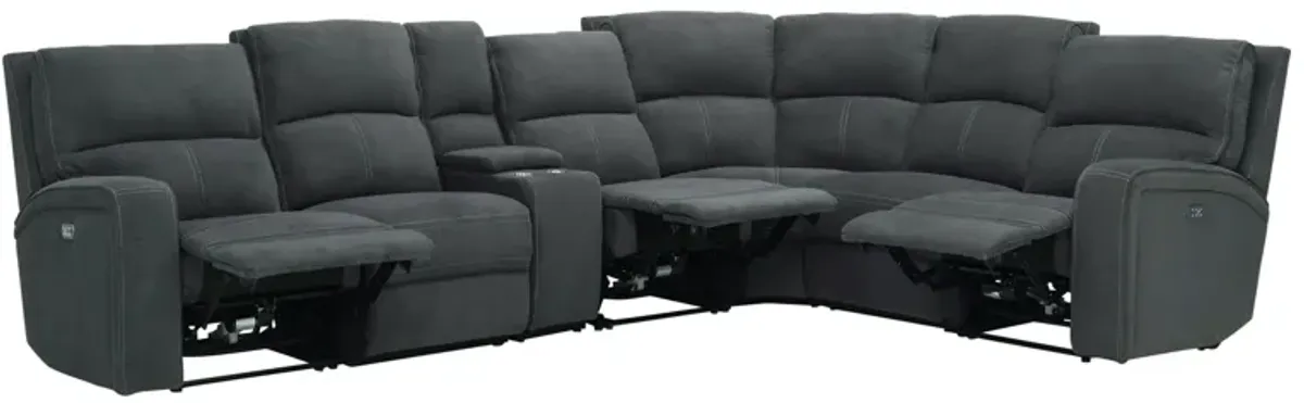 Ian 7-pc. Power Sectional w/ Power Headrest & Lumbar