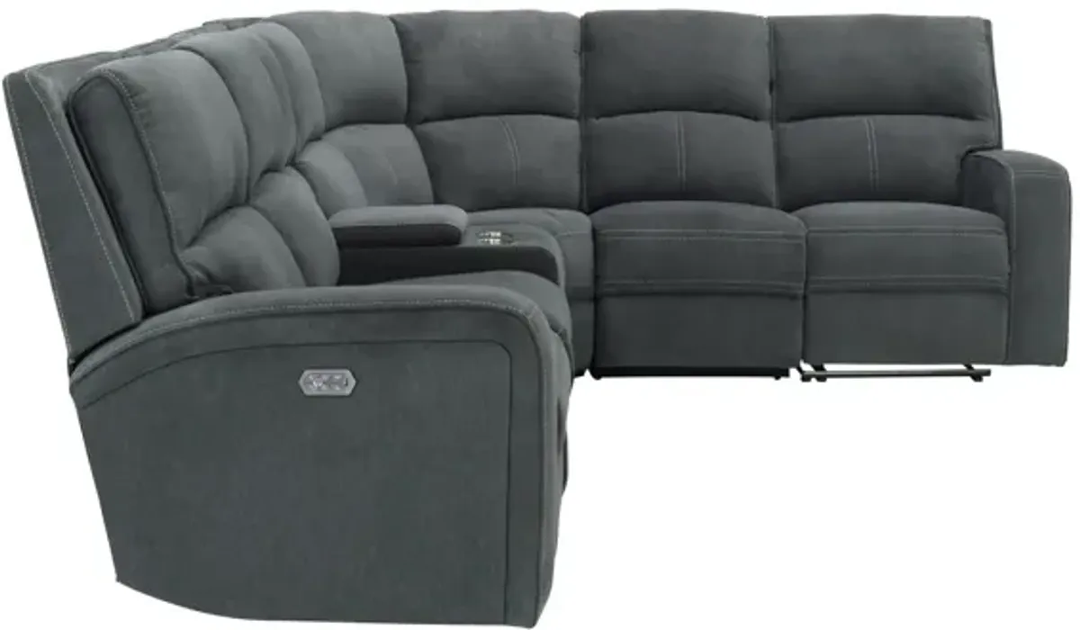 Ian 7-pc. Power Sectional w/ Power Headrest & Lumbar
