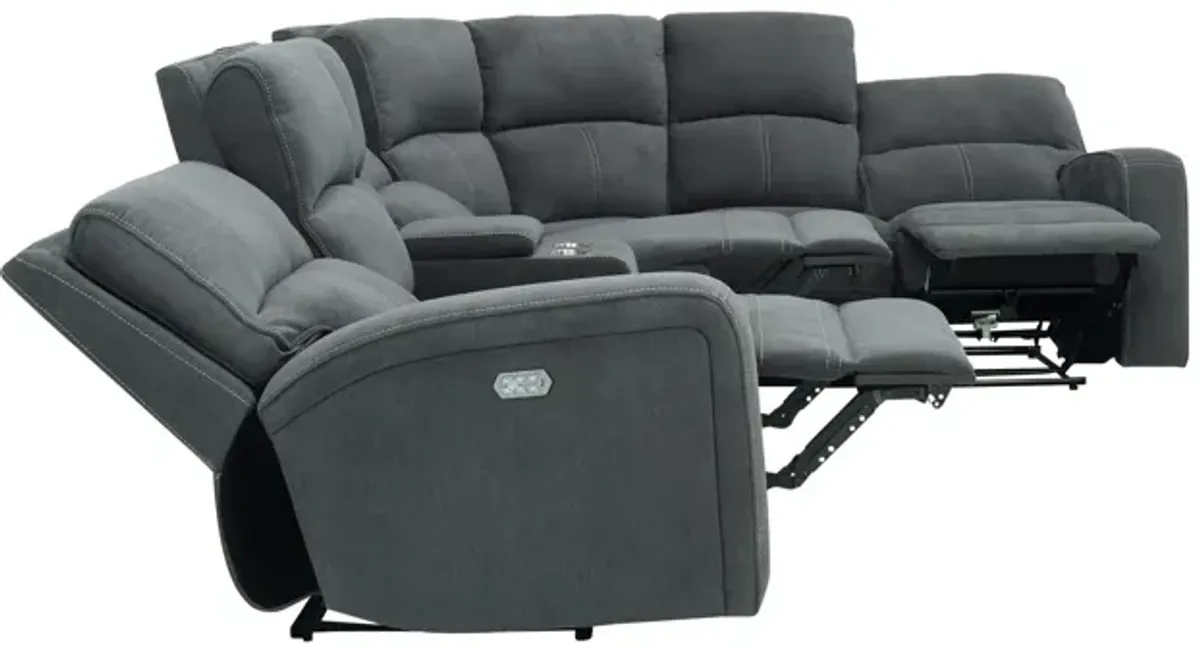 Ian 7-pc. Power Sectional w/ Power Headrest & Lumbar