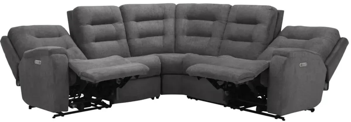 Halenbeck 5-pc. Triple Power Sectional