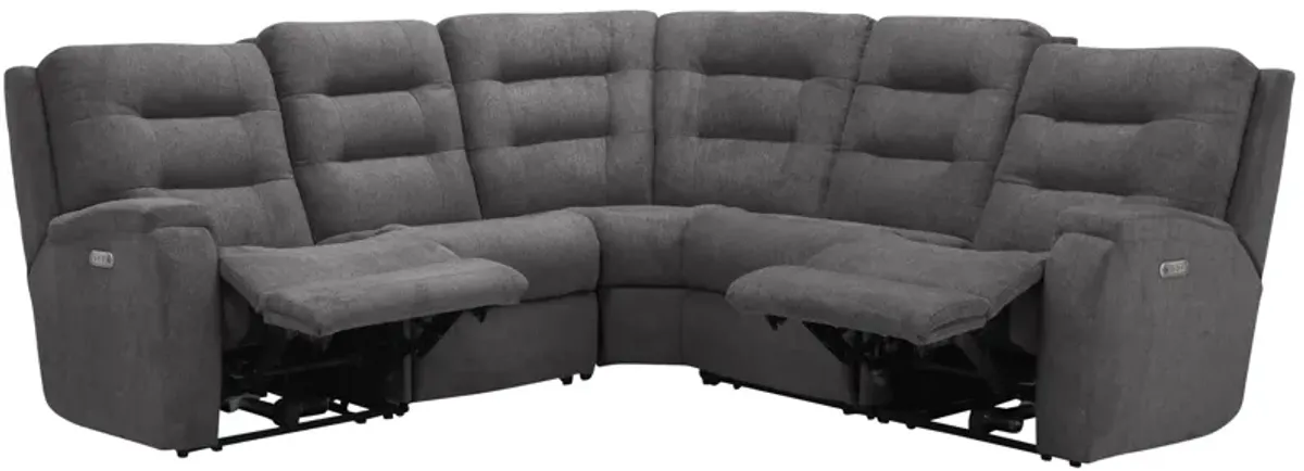 Halenbeck 5-pc. Triple Power Sectional