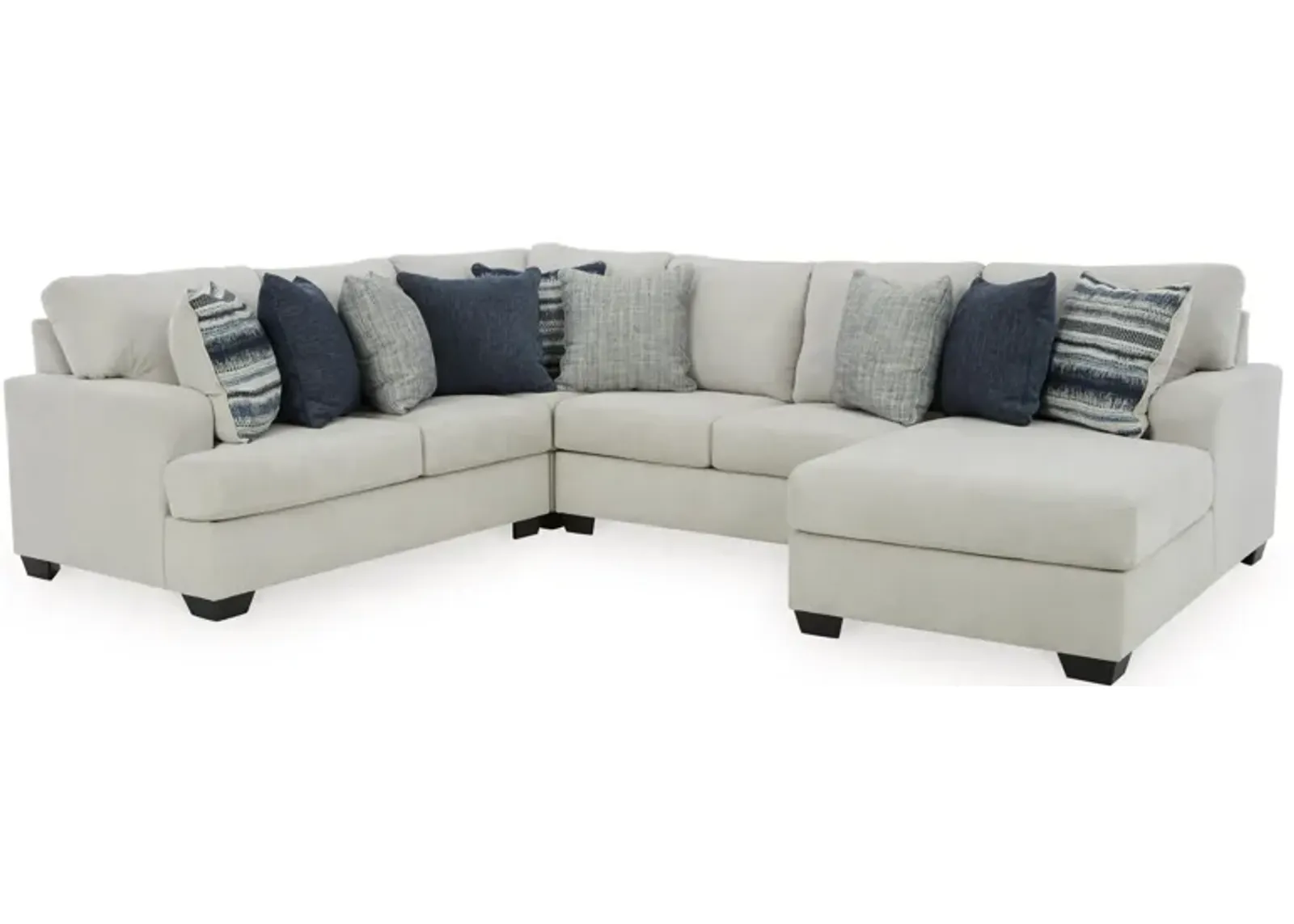 Lowder 4-pc. Sectional with Chaise in Stone by Ashley Furniture