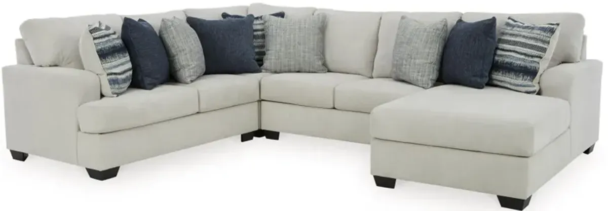 Lowder 4-pc. Sectional with Chaise in Stone by Ashley Furniture