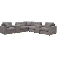 ModularOne 7-pc. Sectional in Granite by H.M. Richards