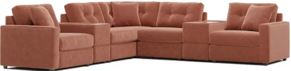 ModularOne 7-pc. Sectional w/Two Power Consoles