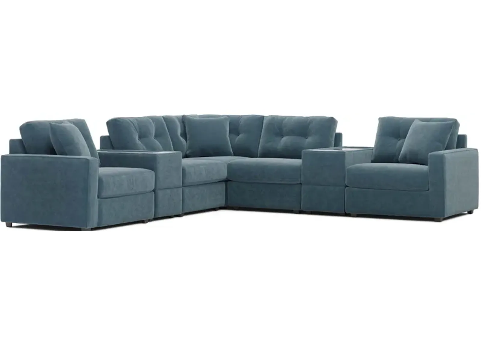 ModularOne 7-pc. Sectional in Teal by H.M. Richards