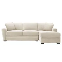 Artemis II 2-pc. Right Hand Facing Sectional Sofa in Gypsy Cream by Jonathan Louis