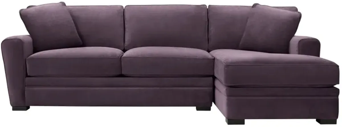 Artemis II 2-pc. Sectional in Gypsy Eggplant by Jonathan Louis