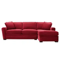 Artemis II 2-pc. Right Hand Facing Sectional Sofa in Gypsy Scarlet by Jonathan Louis