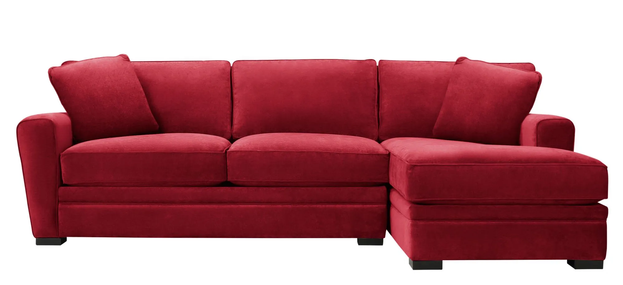 Artemis II 2-pc. Right Hand Facing Sectional Sofa in Gypsy Scarlet by Jonathan Louis