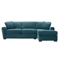 Artemis II 2-pc. Right Hand Facing Sectional Sofa in Gypsy Teal by Jonathan Louis