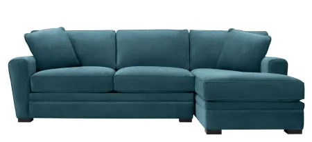 Artemis II 2-pc. Right Hand Facing Sectional Sofa in Gypsy Teal by Jonathan Louis