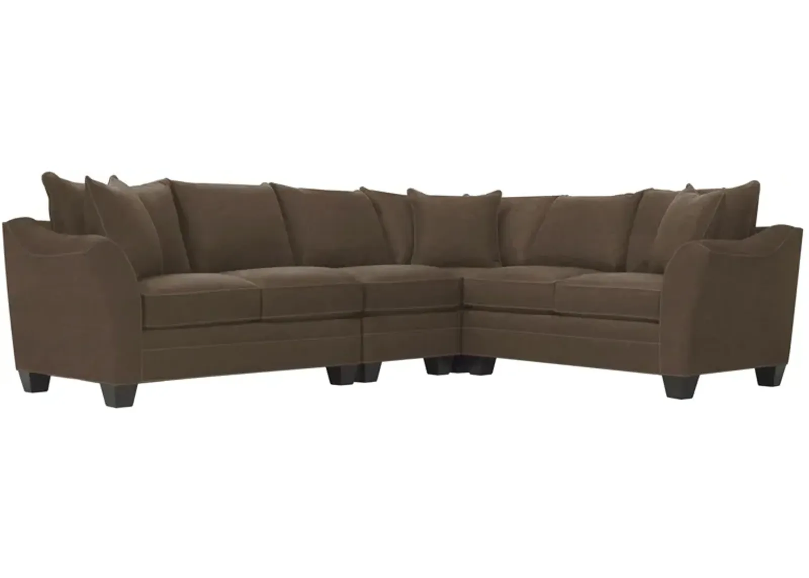 Foresthill 4-pc. Loveseat Sectional Sofa in Santa Rosa Taupe by H.M. Richards