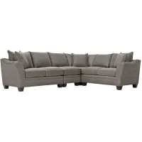 Foresthill 4-pc. Loveseat Sectional Sofa in Sugar Shack Stone by H.M. Richards