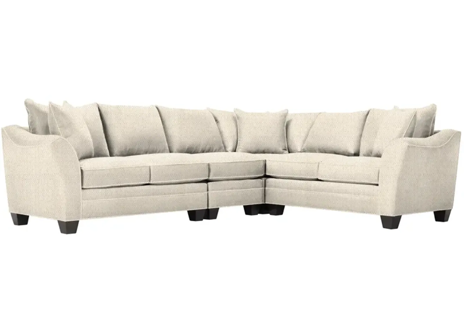 Foresthill 4-pc. Loveseat Sectional Sofa in Sugar Shack Alabaster by H.M. Richards