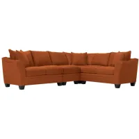 Foresthill 4-pc. Loveseat Sectional Sofa in Santa Rosa Adobe by H.M. Richards