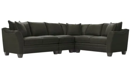 Foresthill 4-pc. Loveseat Sectional Sofa in Santa Rosa Slate by H.M. Richards