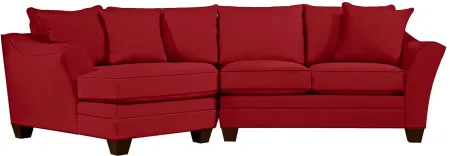 Foresthill 2-pc. Left Hand Cuddler Sectional Sofa in Suede So Soft Cardinal by H.M. Richards