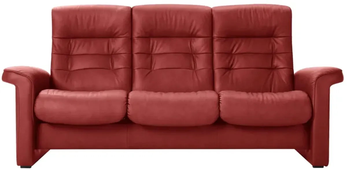 Stressless Sapphire Leather Reclining Sofa in Paloma Henna by Stressless